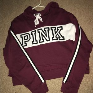 Victoria’s Secret pink crop top sweatshirt